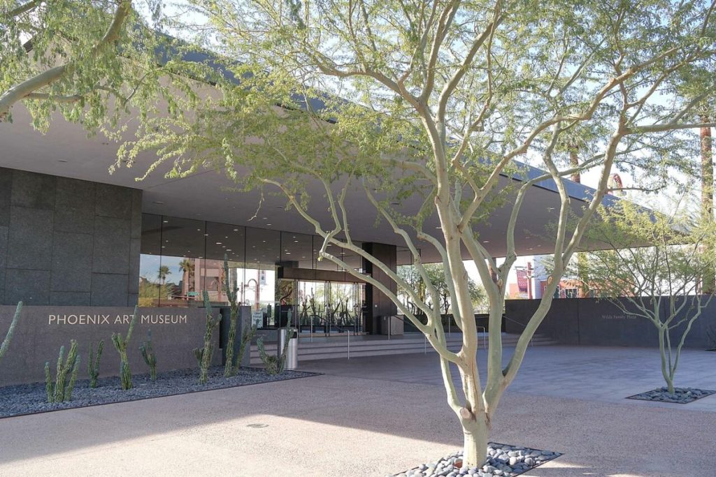 A view of the Phoenix Art Museum in Phoenix, Arizona