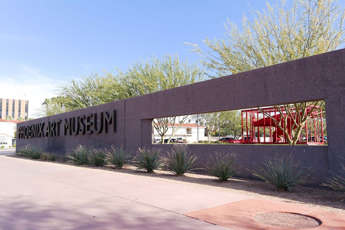 A view of the Phoenix Art Museum in Phoenix, Arizona