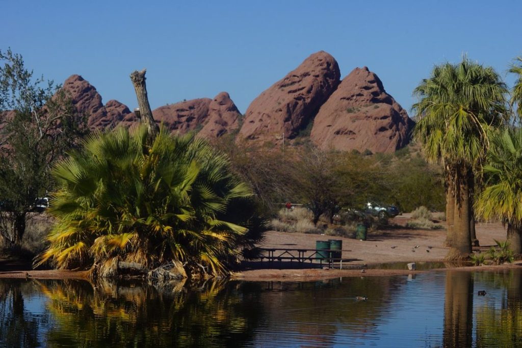 The Papago Buttes in Phoenix, Arizona
